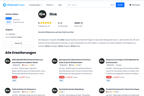 flinkfactory im Shopware Community Store